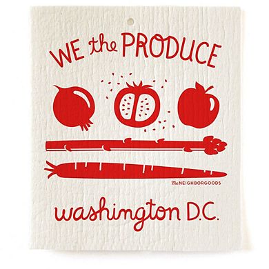 DC Flag Dish Towel + Sponge Cloth Gift Set