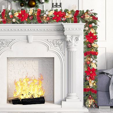 6ft Christmas Rattan Garland