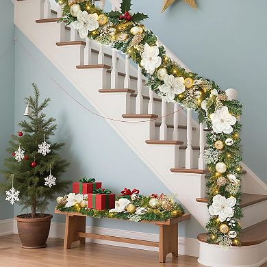 6ft Pre-Lit Christmas Garland