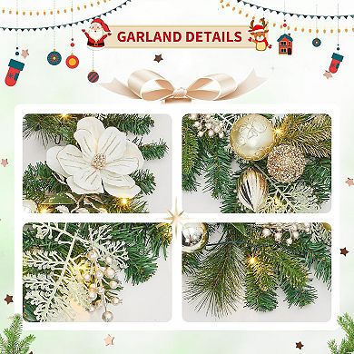 6ft Pre-Lit Christmas Garland