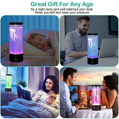Jellyfish Lava Lamp USB Color-Changing Mood Light