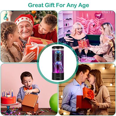 Jellyfish Lava Lamp USB Color-Changing Mood Light