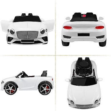 Electric Ride-On Car for Kids with Parental Remote, Music & LED Lights 3 Speeds