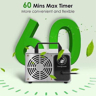 110W Ozone Generator 50,000mg/h Odor Eliminator & Ionizer, Timer, Covers up to 3229 Sq.Ft