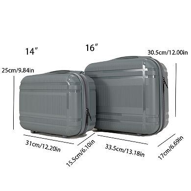 Hardside 6-Piece Luggage Set Expandable Carry on Suitcase