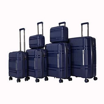 Hardside 6 pc Luggage Set Expandable Carry on Suitcase