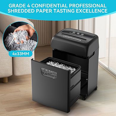GOODSILO 18-Sheet Heavy Duty Cross-Cut Shredder, Level P-4 for Home Office