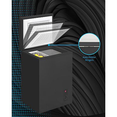 3.5 Cu Ft Deep Freezer with Removable Storage Basket