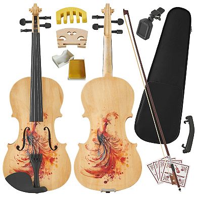 Whisen Professional 4/4 Full-Size Violin, Premium Sound, Lightweight Design, Complete Accessories