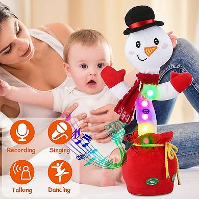 Christmas Plush Dance Toy Interactive Singing & Dancing Snowman