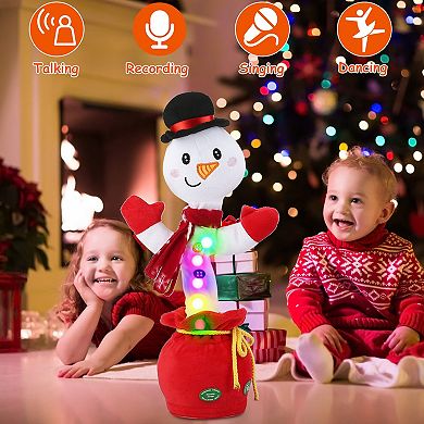 Christmas Plush Dance Toy Interactive Singing & Dancing Snowman