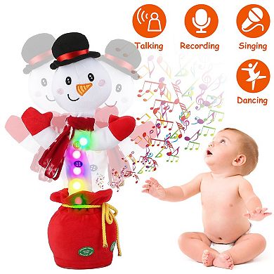 Christmas Plush Dance Toy Interactive Singing & Dancing Snowman