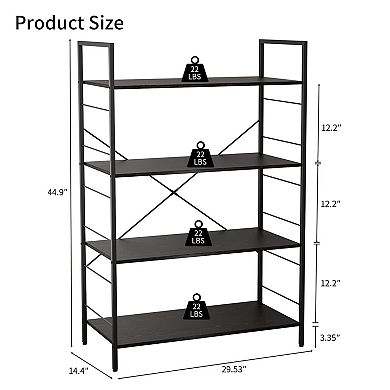 IDEALHOUSE 4-Tier Bookcase