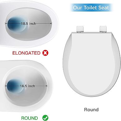 IDEALHOUSE Slow Close Toilet Seat