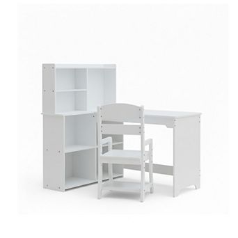 IDEALHOUSE Kids L-Shaped Desk & Chair Set