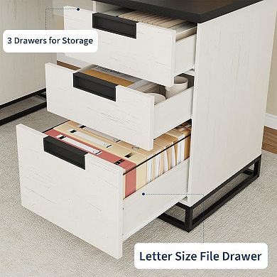 IDEALHOUSE Farmhouse Executive Desk