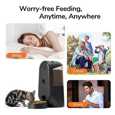 2-in-1 Automatic Pet Feeder with Camera