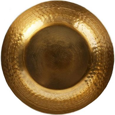 Hammered Decorative Bowl with Gold Interior