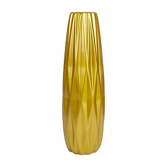 Gold Textured Ceramic Ornamental Vase