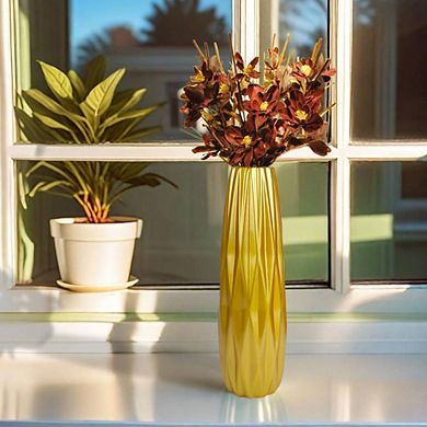 Gold Textured Ceramic Ornamental Vase