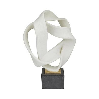 Ribbon Line Polystone Abstract Decorative Sculpture