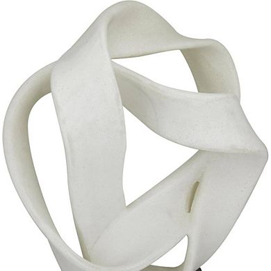 Ribbon Line Polystone Abstract Decorative Sculpture