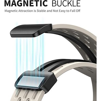 MAGNETIC ANTI-SWEAT SILICONE SMARTWATCH BAND