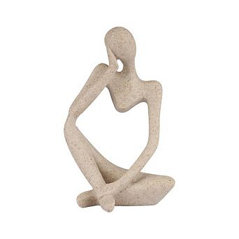 Thinker Style Sandstone Resin Decorative Sculpture