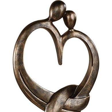 Bronze Resin Everlasting Love Decorative Sculpture