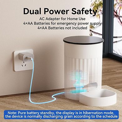 Automatic Cat Feeder with Timer, 3L