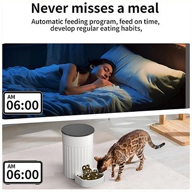 Automatic Cat Feeder with Timer, 3L