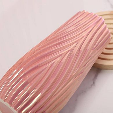 Ornamental Ceramic Pearl Pink Vase