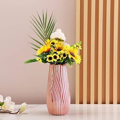 Ornamental Ceramic Pearl Pink Vase