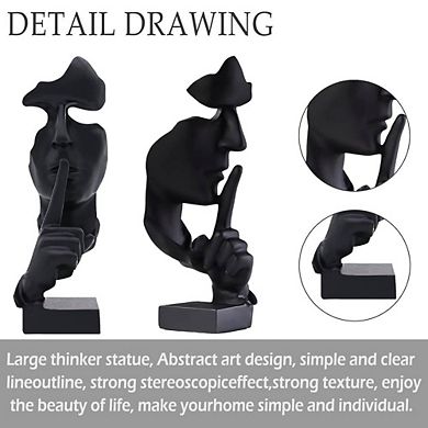 Modern Silence Thinker Abstract Decorative Sculpture