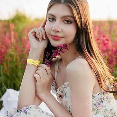 FLOWER SILICONE INLAY SMARTWATCH BAND