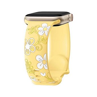 FLOWER SILICONE INLAY SMARTWATCH BAND