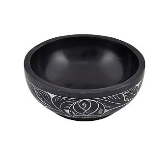 Hand-Carved Natural Stone Decorative Bowl