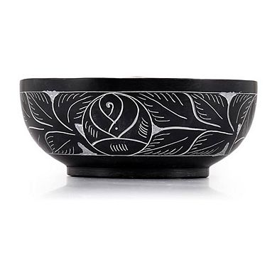 Hand-Carved Natural Stone Decorative Bowl