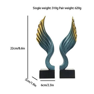 Vintage Unique Designed Wing Decorative Sculpture