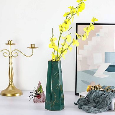 Green Gold Marble Ornamental Vase