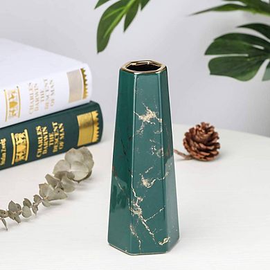 Green Gold Marble Ornamental Vase
