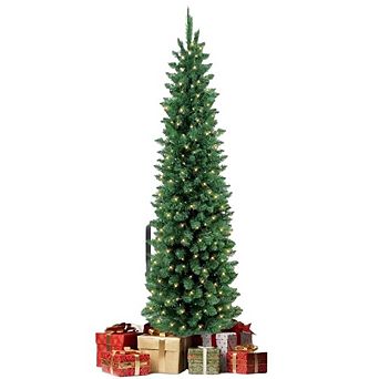 6 Ft Pre-Lit Slim Pencil Christmas Tree