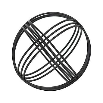 Plaid Pattern Metal Decorative Sculpture