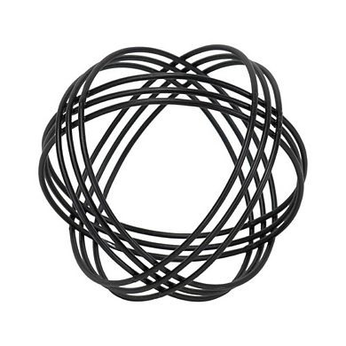 Plaid Pattern Metal Decorative Sculpture