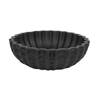 Black Modern Sculptural Decorative Bowl