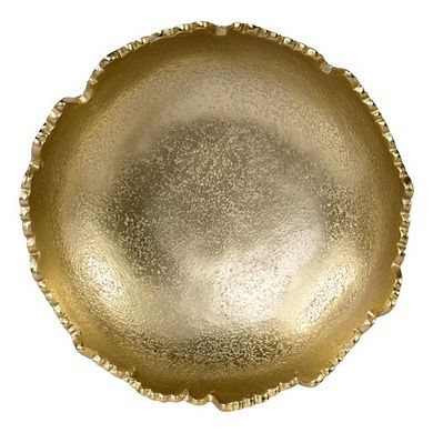 Gold Decorative Asymmetrical Hammered Bowl