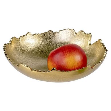 Gold Decorative Asymmetrical Hammered Bowl