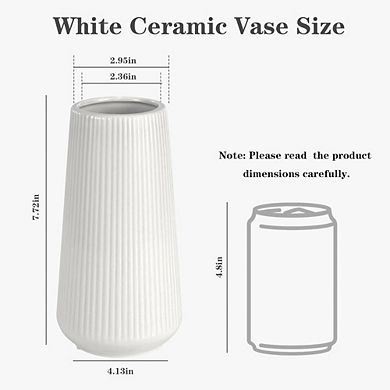 Small White Ceramic Ornamental Vase