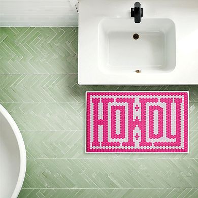 Stupell Home Decor Western Greeting Howdy Decorative Bath Mat