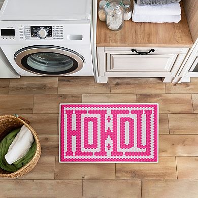 Stupell Home Decor Western Greeting Howdy Decorative Bath Mat